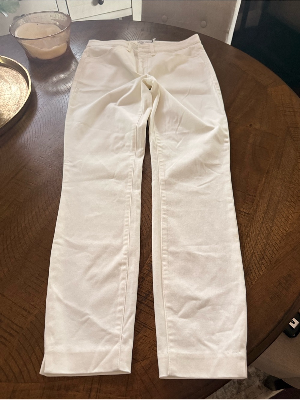 Peter Millar White Stretch Straight Leg Pants Size 4 NWT $109